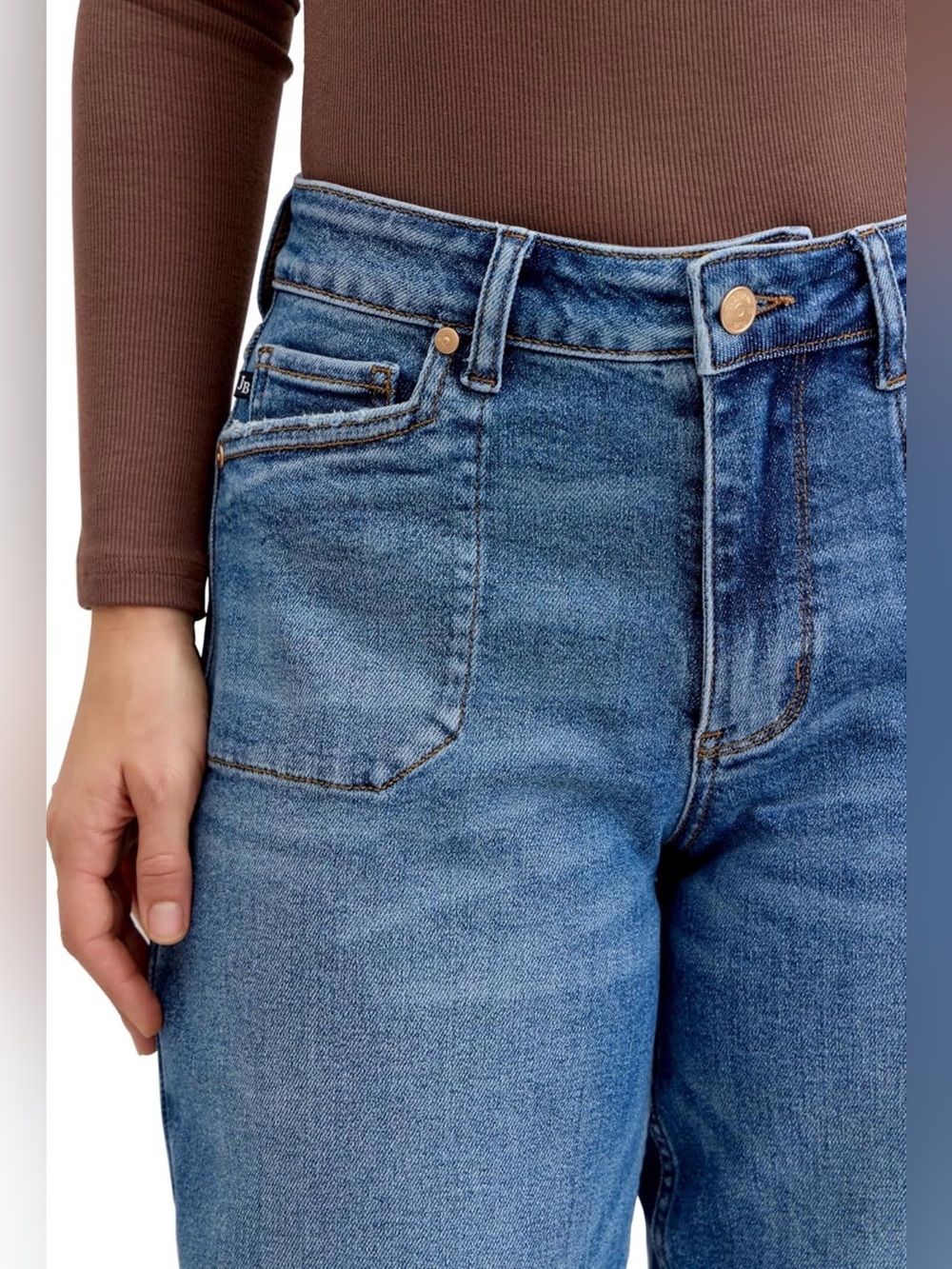 Judy Blue Womens Jeans - High Waisted Soft Barrel Stitch - Picture 4 of 10
